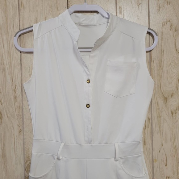 White Unbranded Women's Jumpsuit - Picture 2 of 4